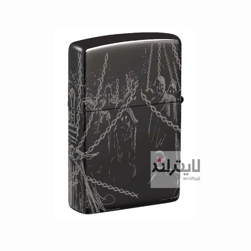 فندک زیپو مدل Skull King Design High Polish Black کد 46139 — تصویر ۷