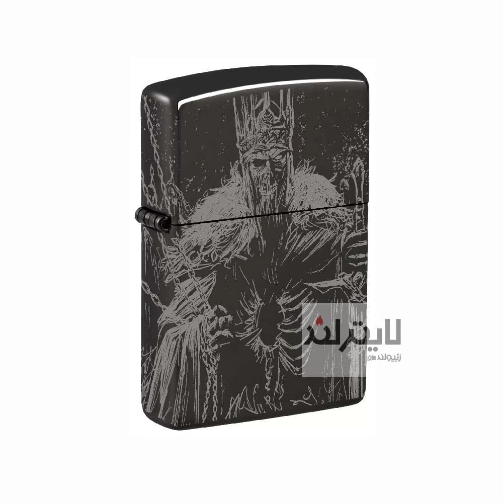 فندک زیپو مدل Skull King Design High Polish Black کد 46139 — تصویر ۶