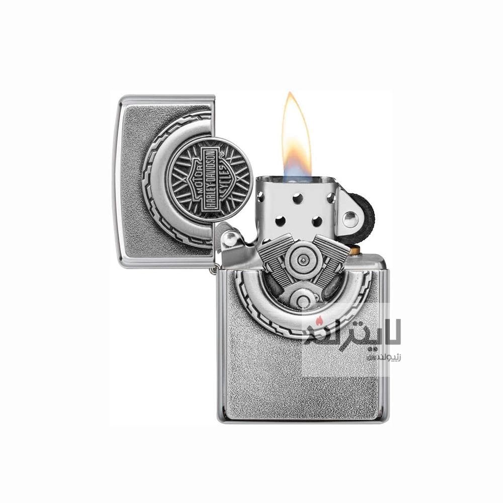 فندک زیپو مدل Harley Davidson Engine Surprise Emblem Street Chrome Lighter کد 49175 — تصویر ۲