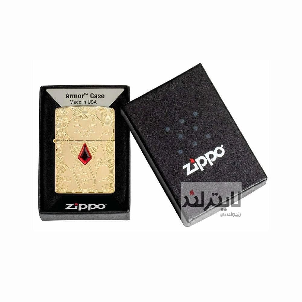 فندک زیپو مدل Armor® Lucky Cat Design کد 49802 — تصویر ۵