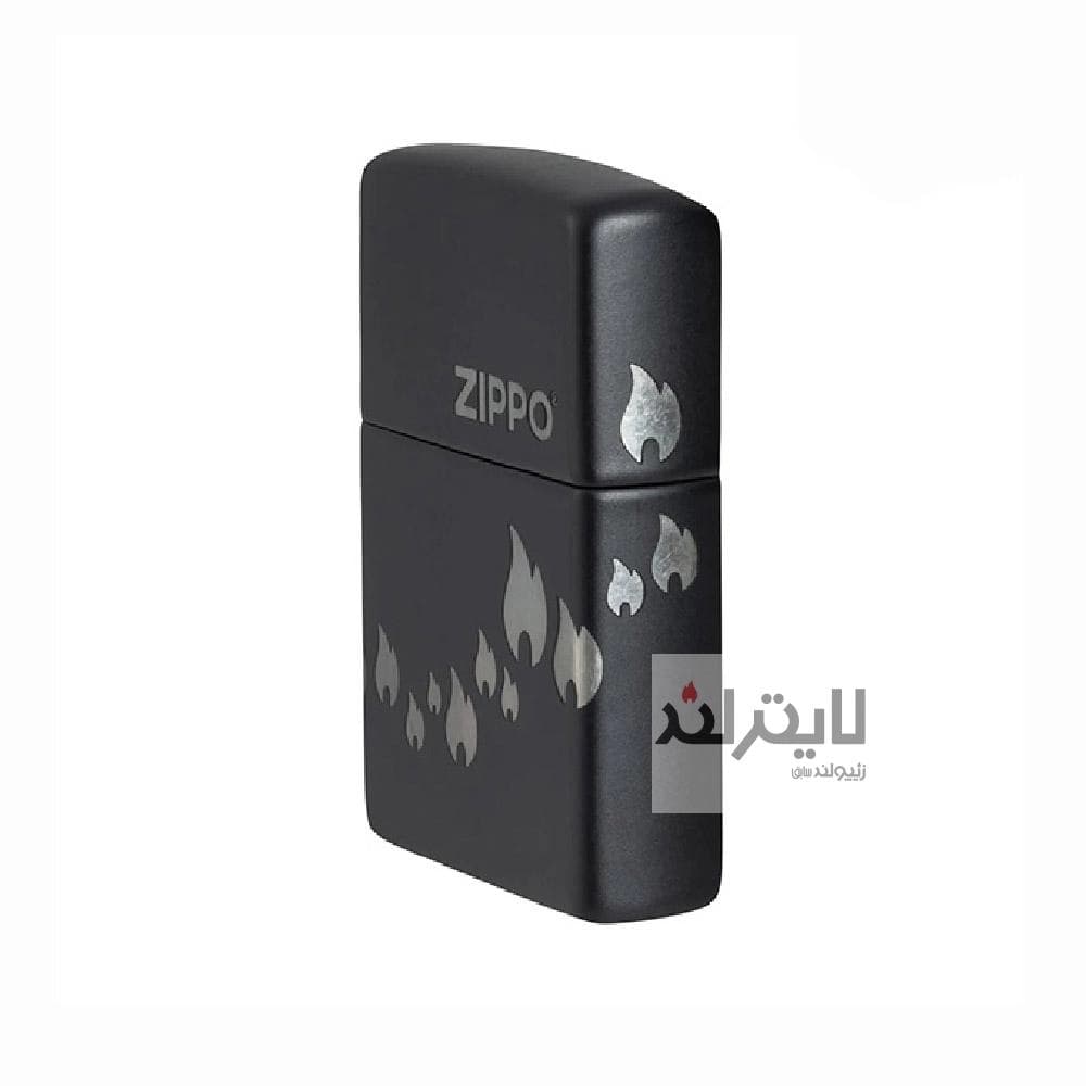 فندک زیپو مدل Flame Design Black Matte کد 48980 — تصویر ۱۲