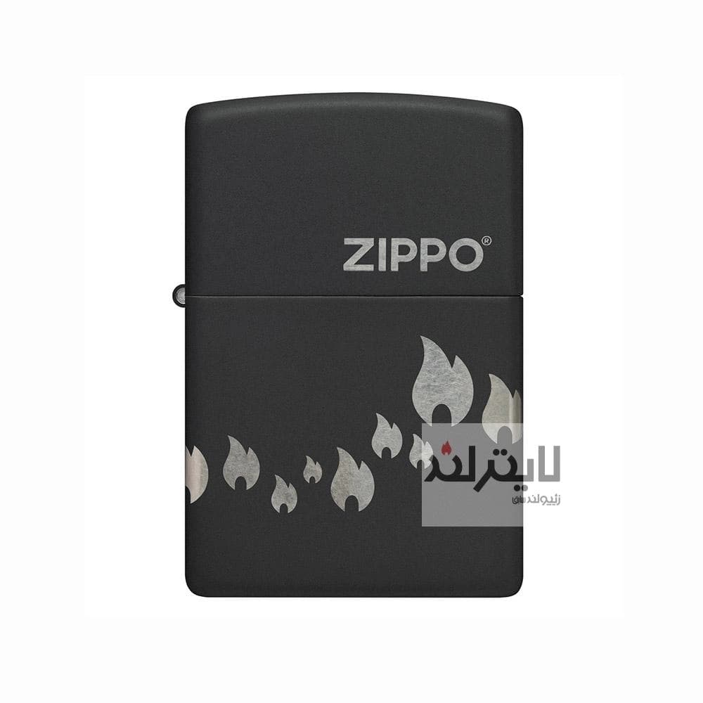 فندک زیپو مدل Flame Design Black Matte کد 48980 — تصویر ۸
