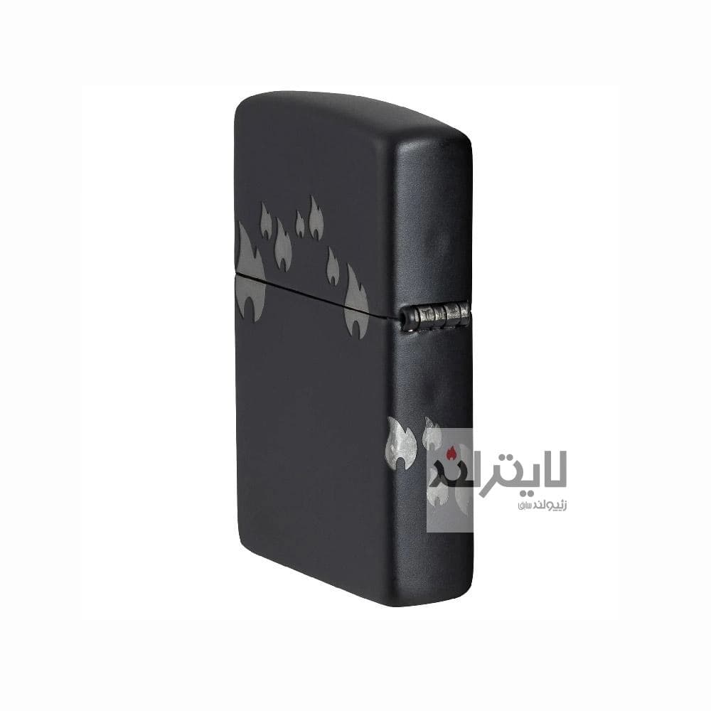 فندک زیپو مدل Flame Design Black Matte کد 48980 — تصویر ۶