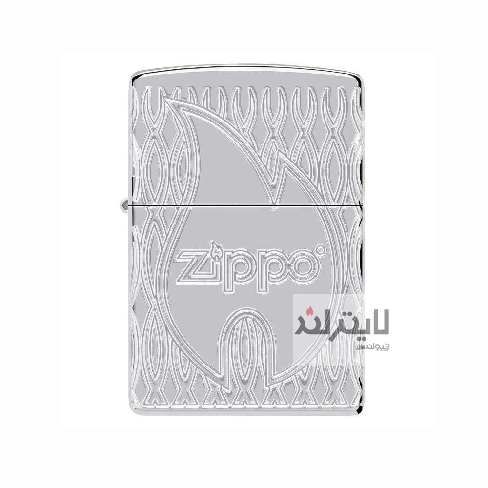 فندک زیپو مدل Flame Design High Polish کد 48838 — تصویر ۸