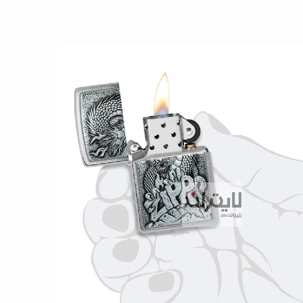 فندک زیپو مدل Dragon & Zippo Logo Design کد 48902 — تصویر ۷