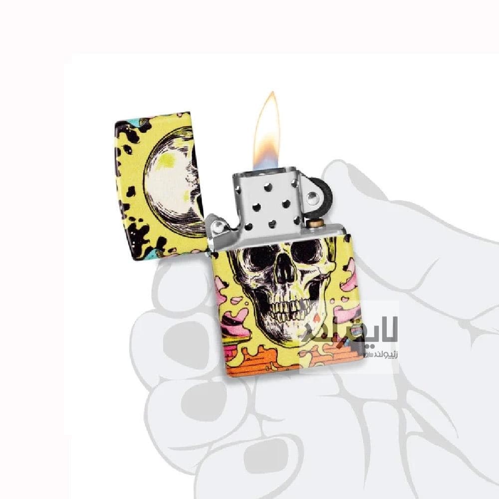 فندک زیپو skull Design کد 48640 — تصویر ۳