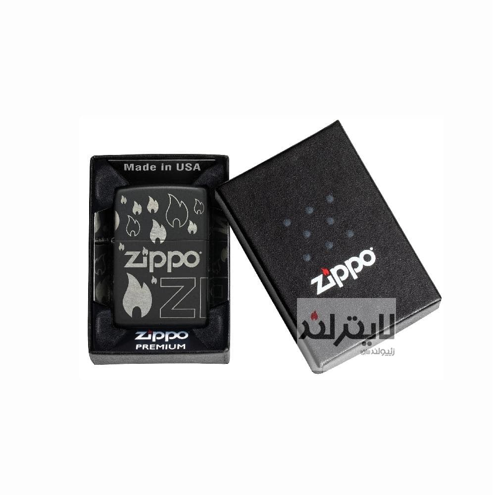 فندک زیپو مشکی مدل طراحی 360درجه کد48908 — تصویر ۷
