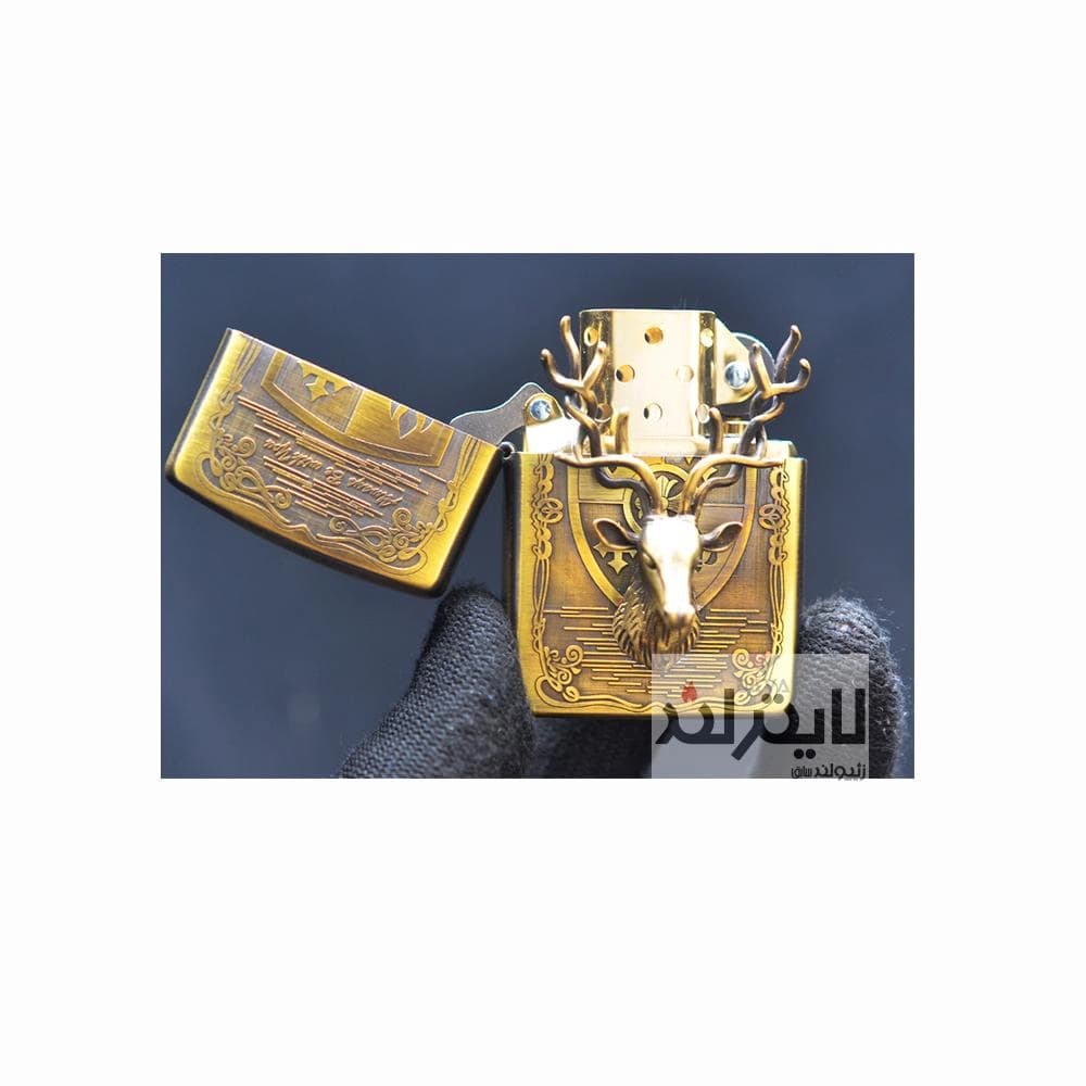 فندک زیپو مدل Embossed Deer Design Armor — تصویر ۸