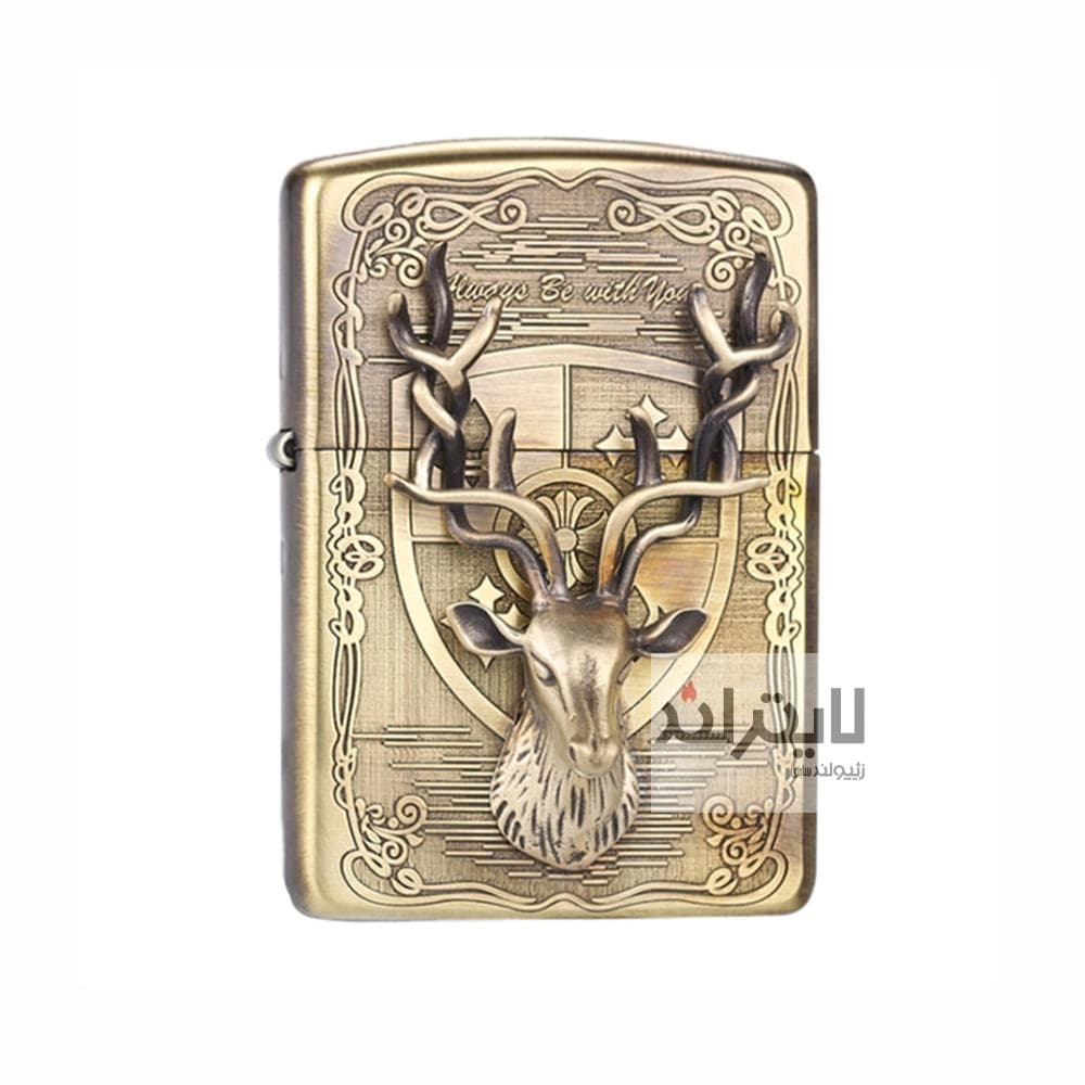 فندک زیپو مدل Embossed Deer Design Armor — تصویر ۵