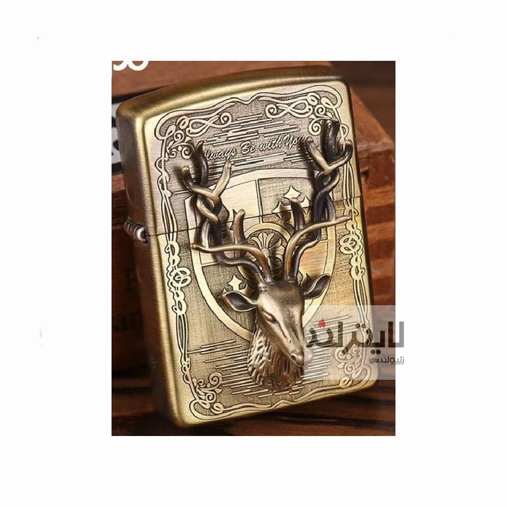 فندک زیپو مدل Embossed Deer Design Armor — تصویر ۶