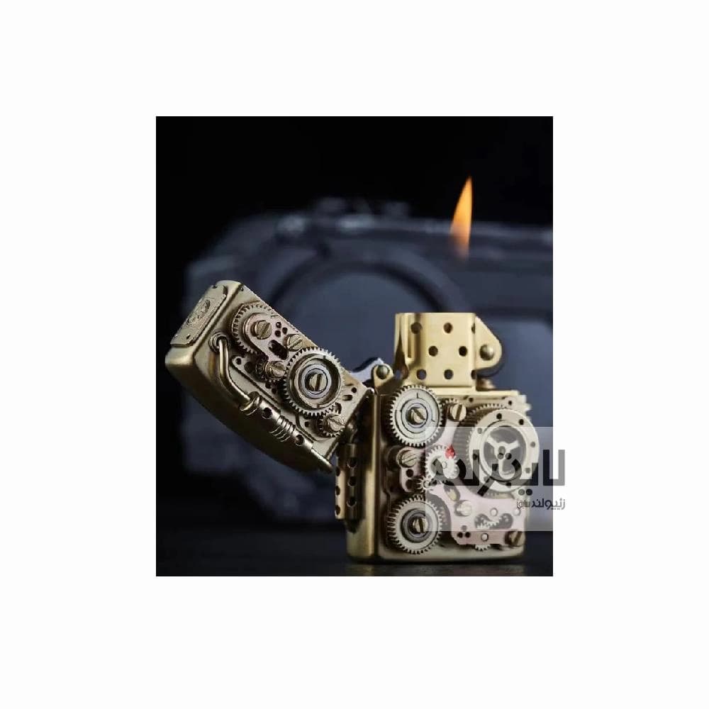 فندک زیپو مدل Time Line Steampunk Art Lighter — تصویر ۵