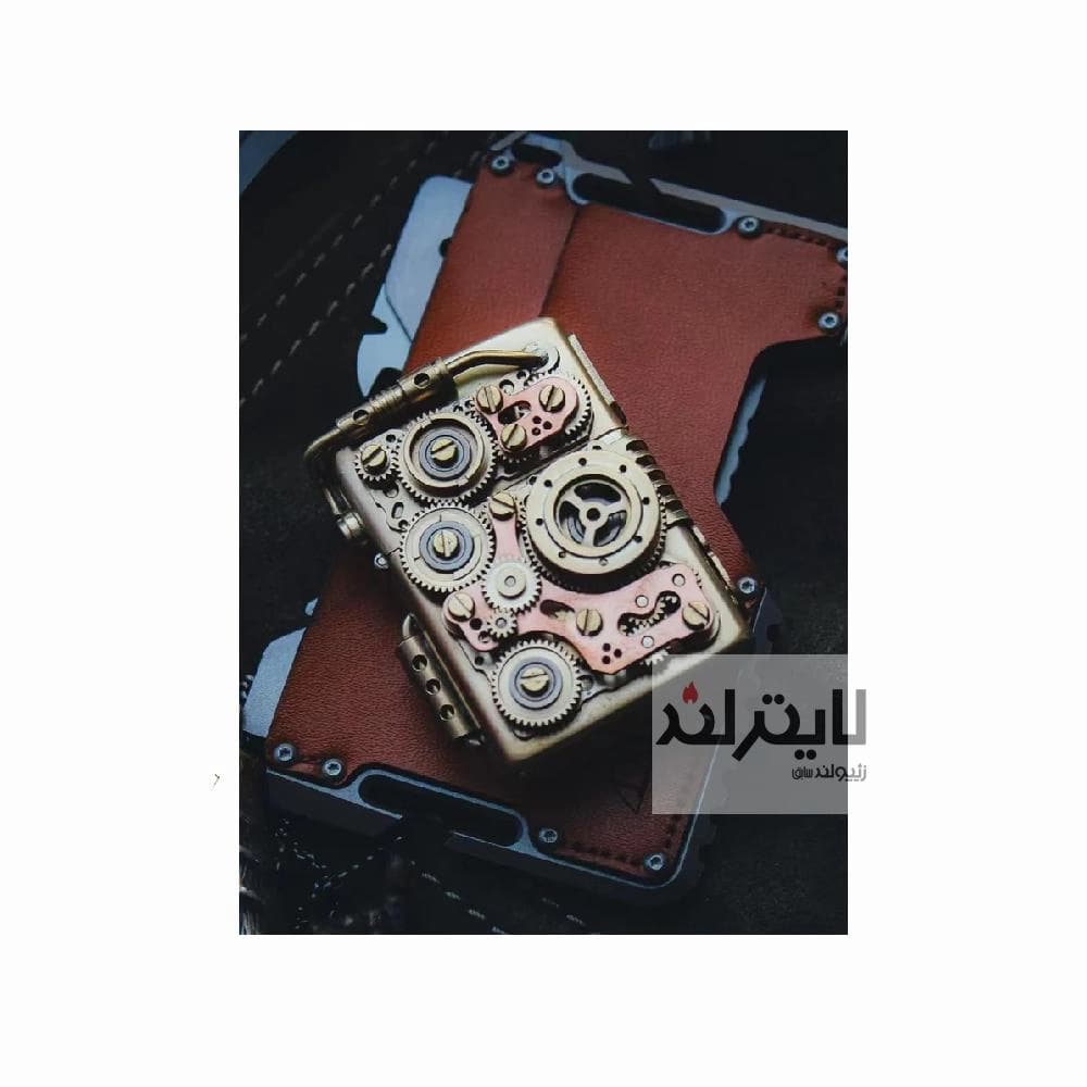 فندک زیپو مدل Time Line Steampunk Art Lighter — تصویر ۴