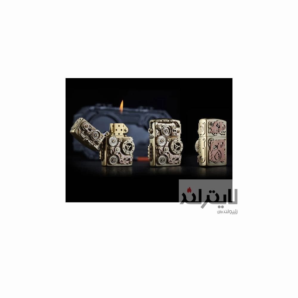 فندک زیپو مدل Time Line Steampunk Art Lighter — تصویر ۶