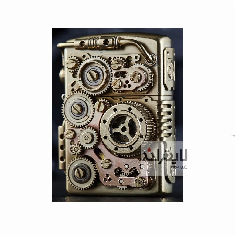 فندک زیپو مدل Time Line Steampunk Art Lighter