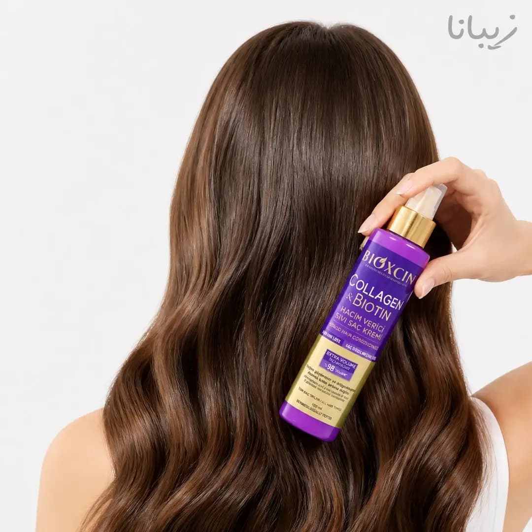 اسپری دوفاز مو بیوکسین مدل کلاژن و بیوتین 150 میل — تصویر ۶
