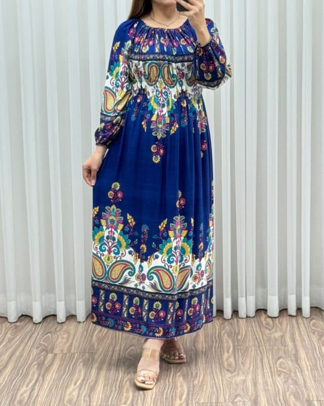 ساحلی حاشیه دار گل ترمه 7436 — تصویر ۴
