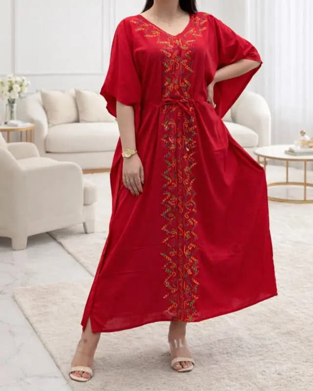 ساحلی پانچ گلدوزی هندی رونیس SH7402 — تصویر ۴