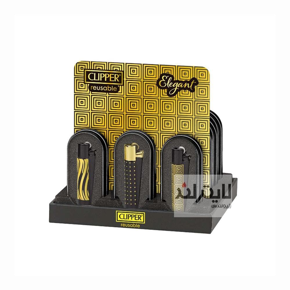 فندک گازی کلیپر مدل Metal Elegant Star — تصویر ۳