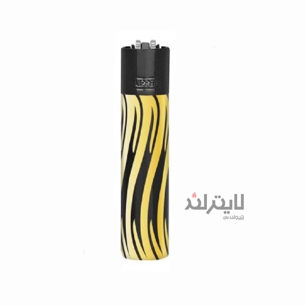 فندک گازی کلیپر مدل Metal Elegant Zebra
