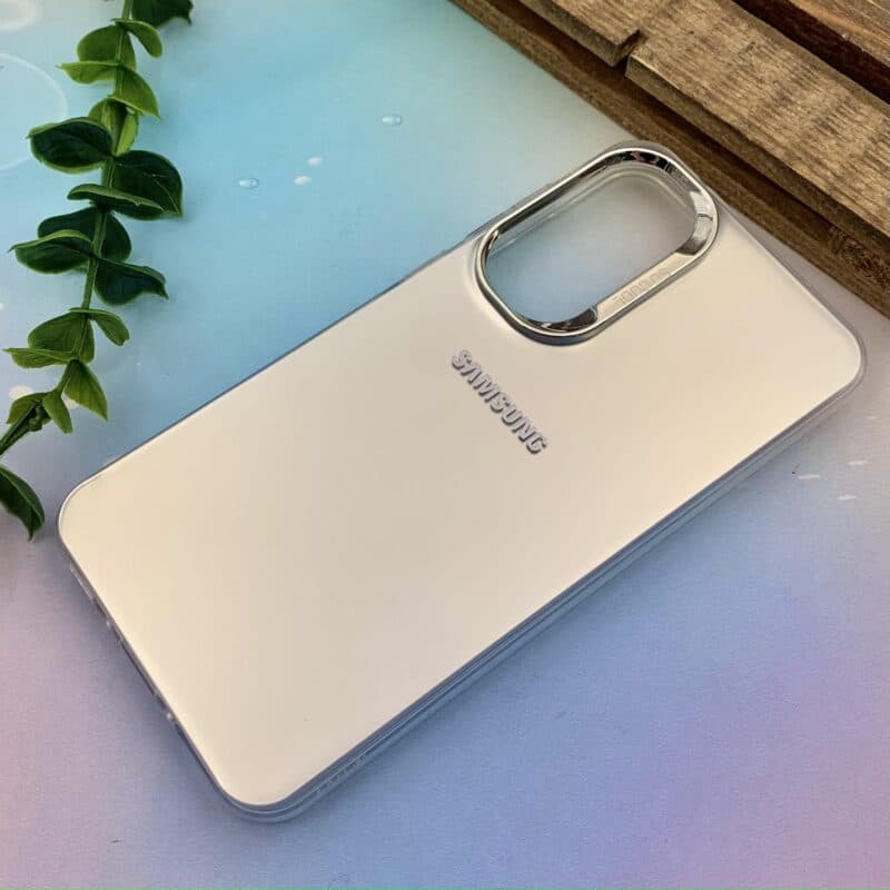 قاب گوشی Galaxy A35 سامسونگ اسپرت SO COOL اورجینال لوگو برجسته کرومی نقره ای — تصویر ۴
