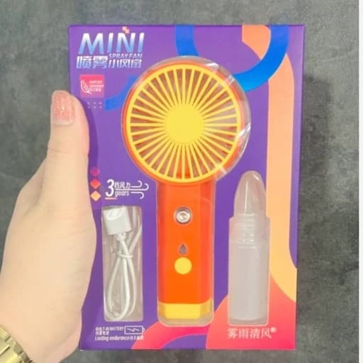 پنکه شارژی مه پاش Mini spray fan