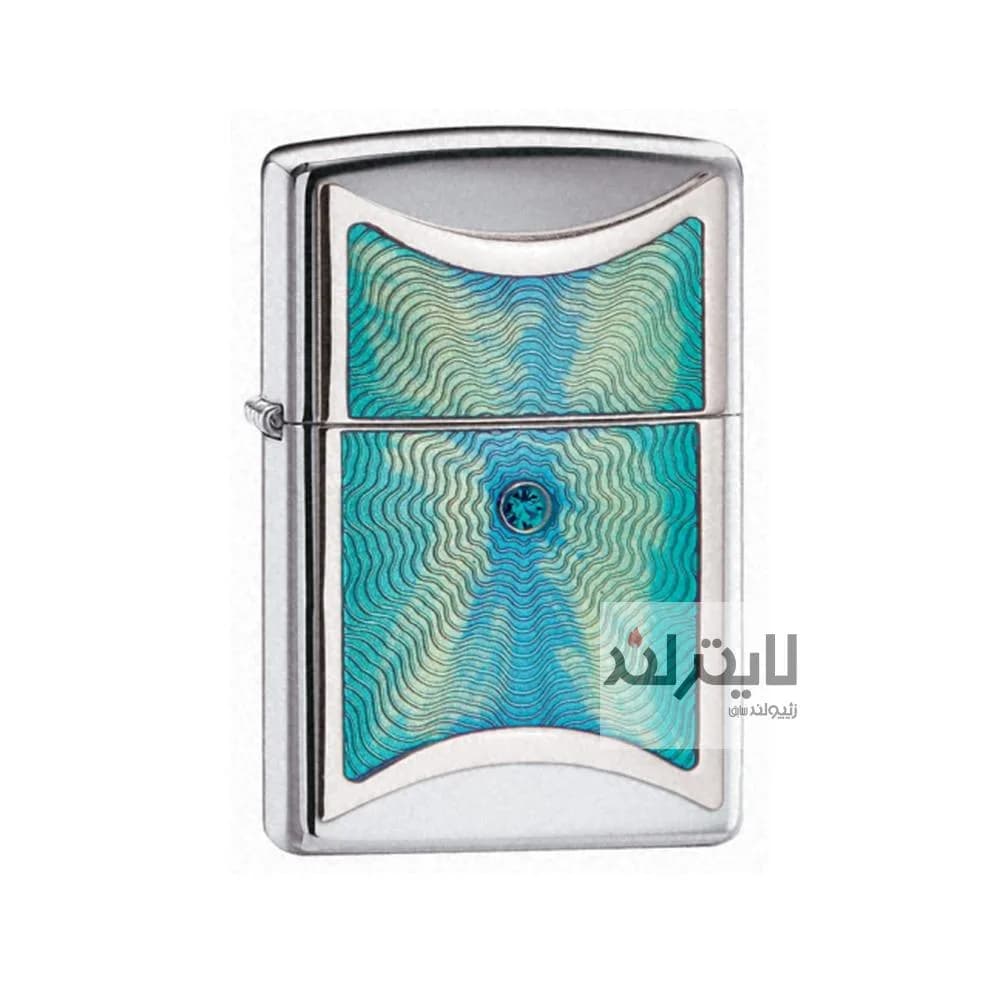 فندک زیپو مدل Splash Emblem High Polished Chrome کد 20884