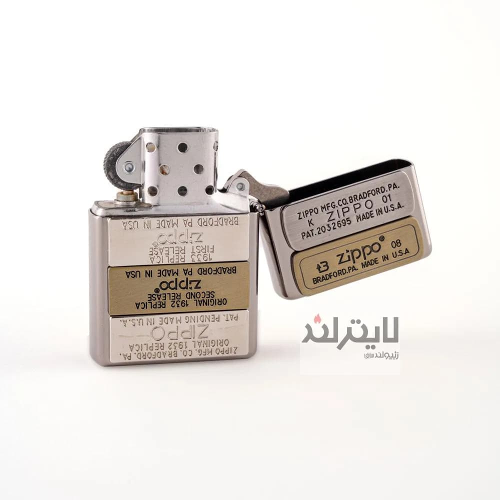 فندک زیپو مدل Bottom Stamp BK — تصویر ۸