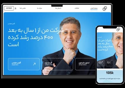 طراحی سایت شرکت بیمه و خدمات مالی و مشاوره کسب و کار – طرح شماره ۱۰۱۶ — تصویر ۲