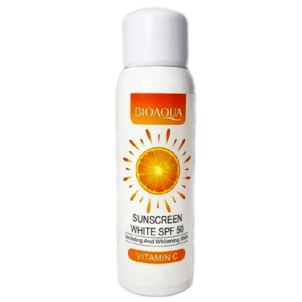 اسپری ضدآفتاب و سفید کننده بیوآکوا ویتامین سی SPF50