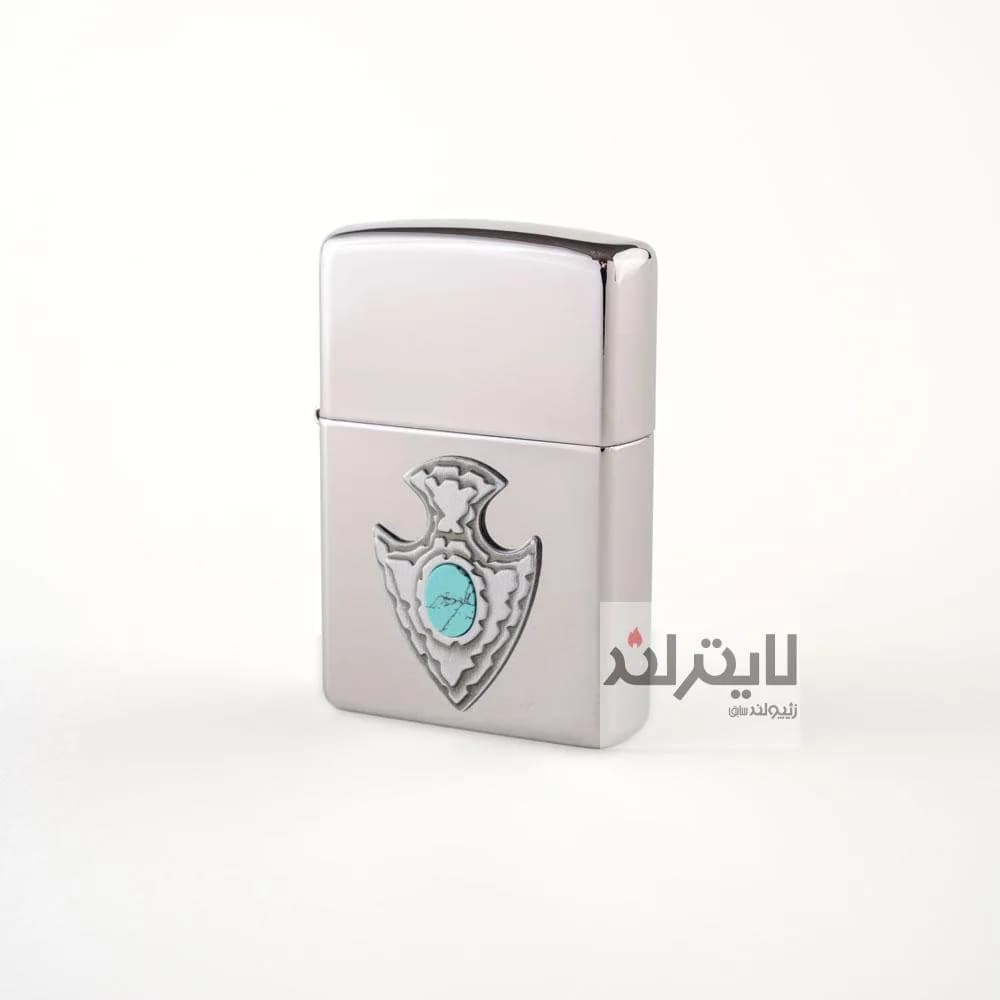 فندک زیپو مدل Turquoise Shield کد 250
