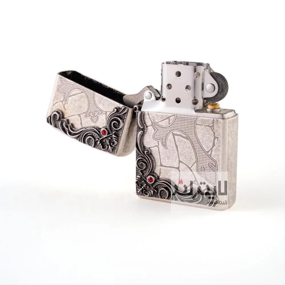 فندک زیپو مدل Antique Cross EMB 2435-SA — تصویر ۳