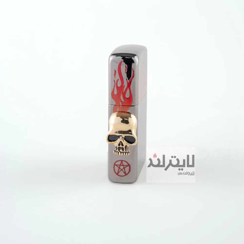 فندک زیپو مدل Hell Gate Skull 2461-red — تصویر ۵