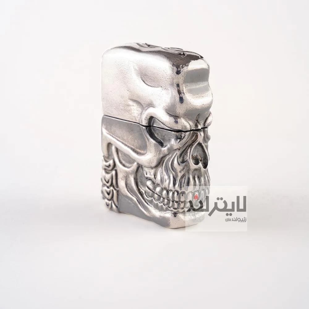 فندک زیپو مدل Silver Jacket Skull TR-BSF 1200 — تصویر ۷