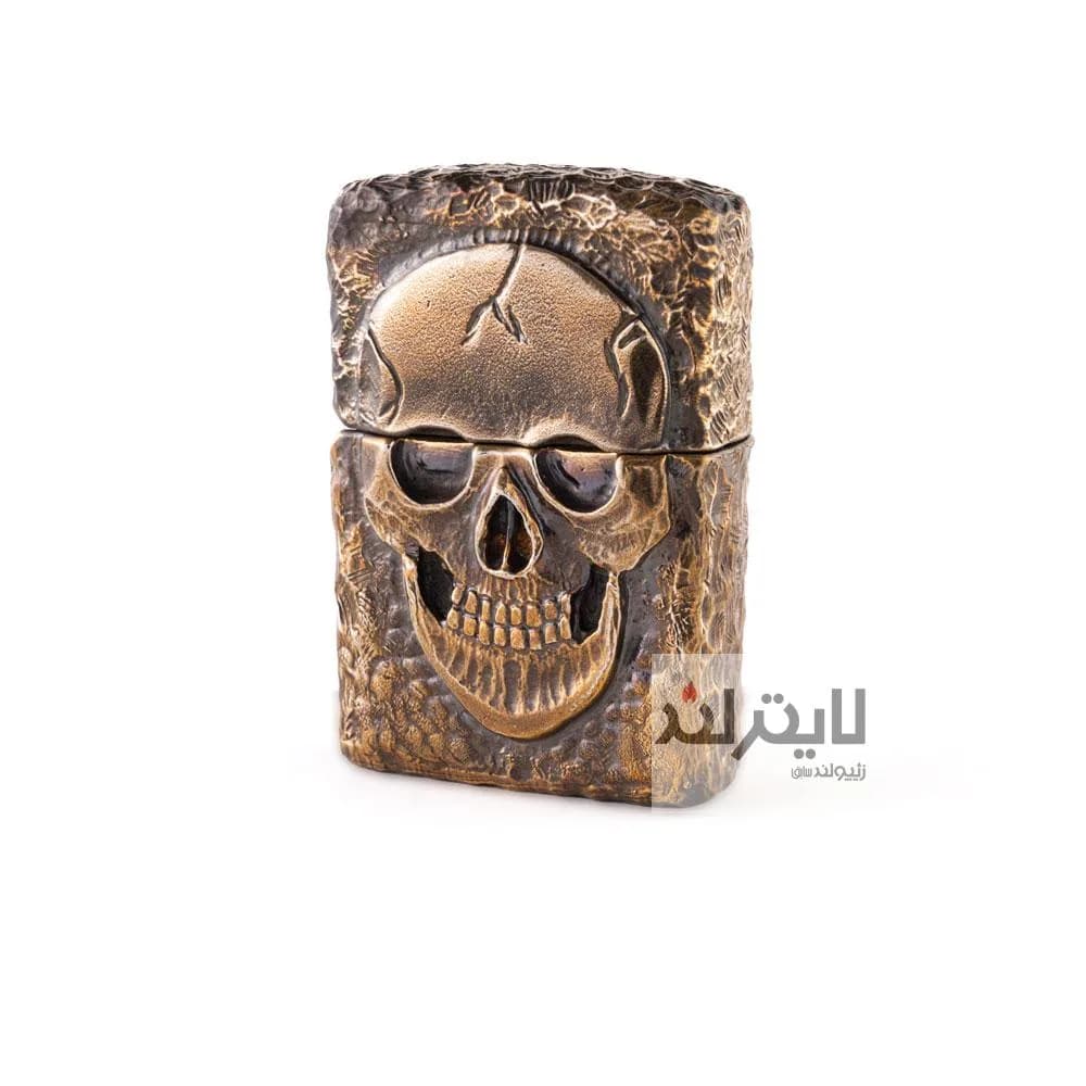 فندک زیپو مدل Metal Jacket Skull — تصویر ۵
