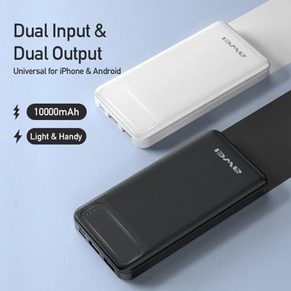 پاوربانک AWEI AW- P5K 10000mah — تصویر ۴