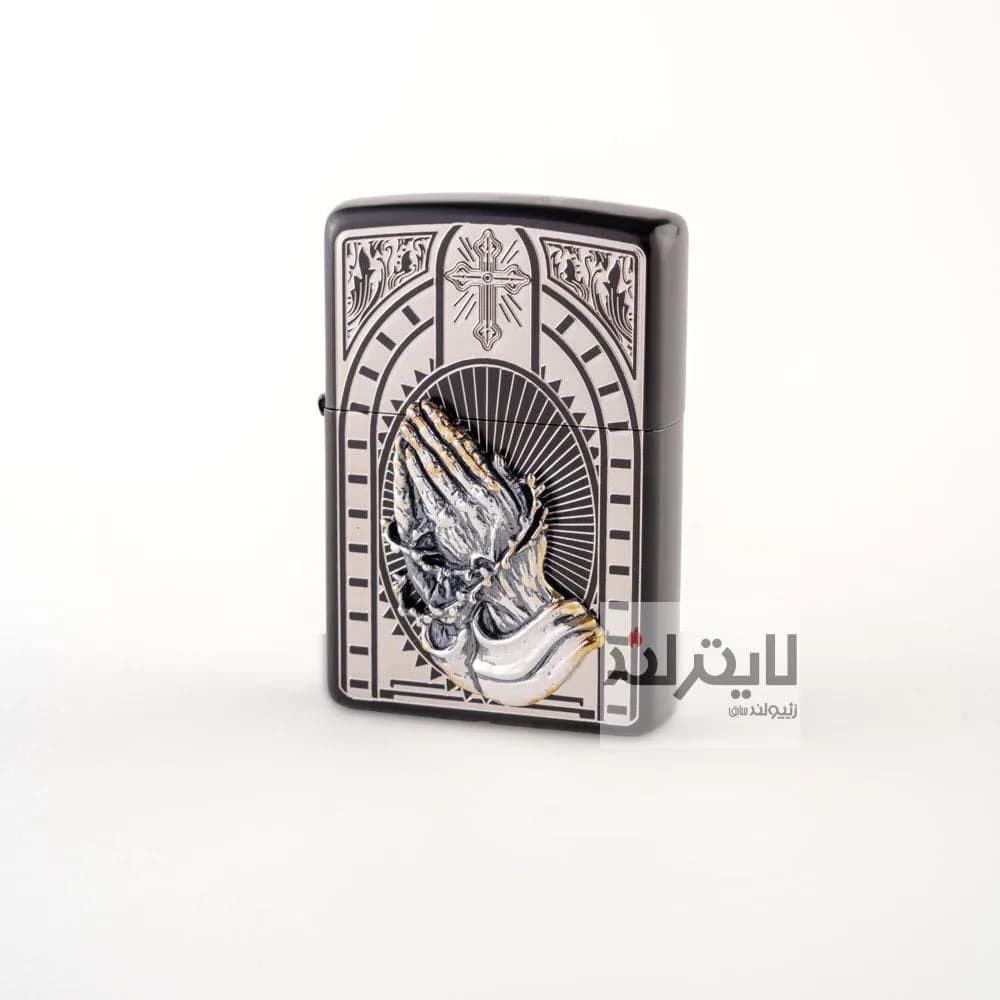 فندک زیپو مدل Praying Hands BK&SV