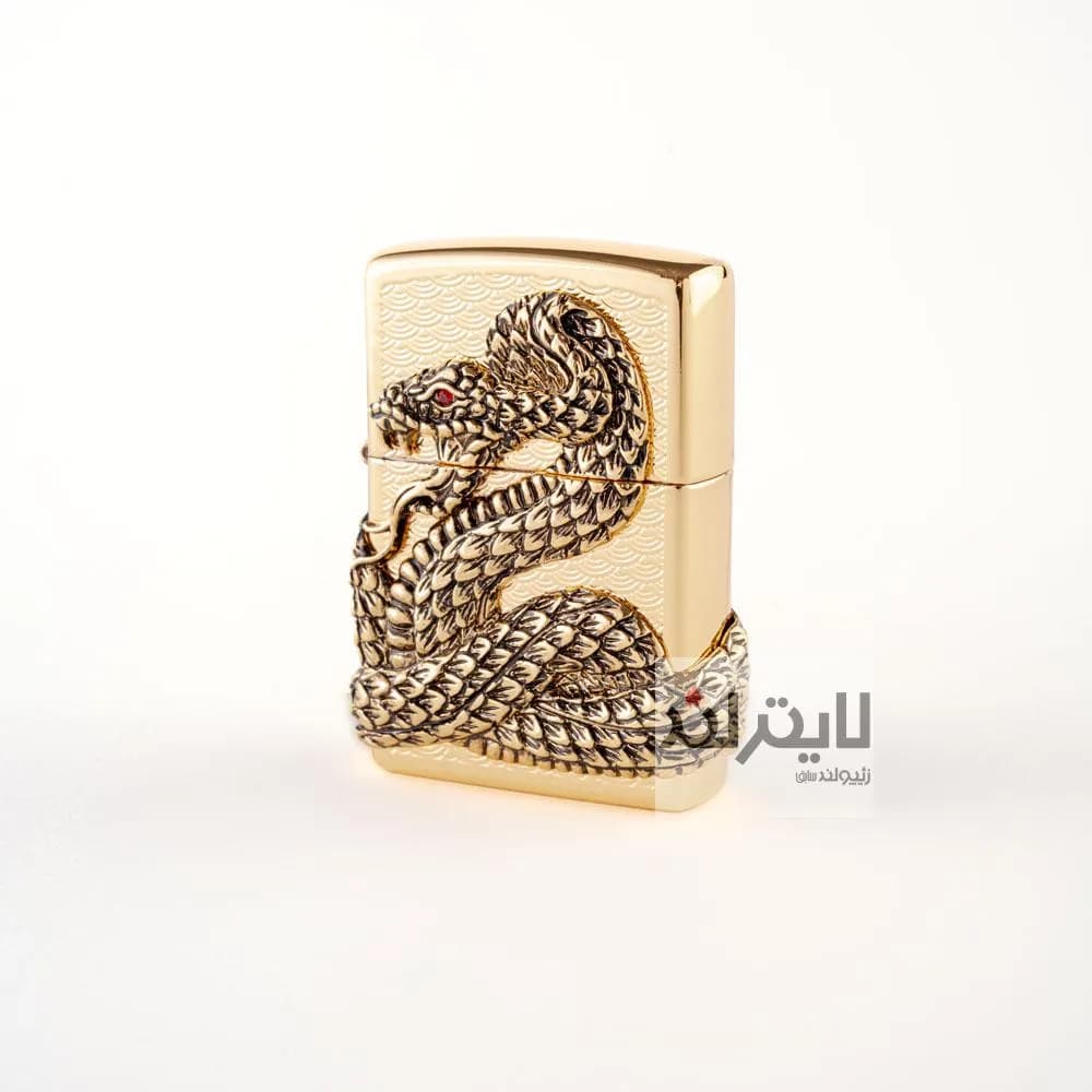 فندک زیپو مدل Snake Coil-GD — تصویر ۵