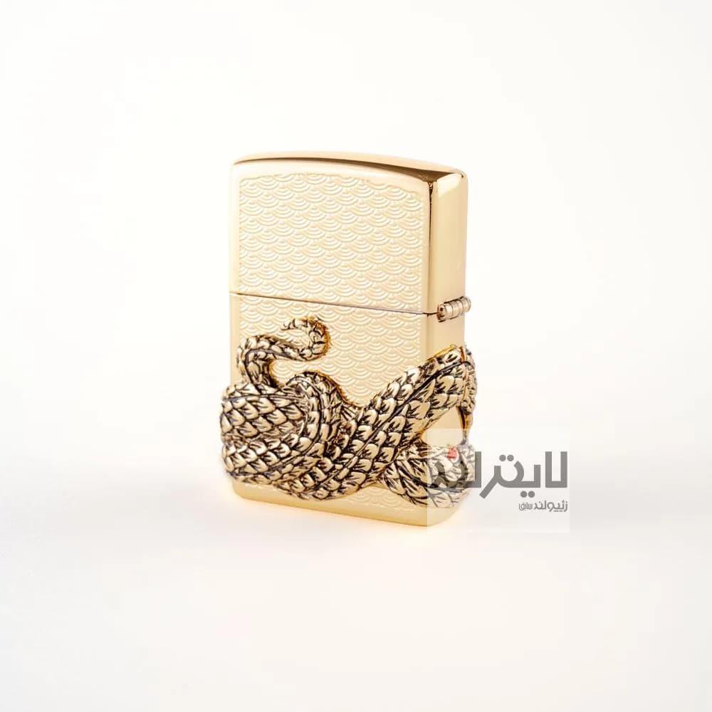 فندک زیپو مدل Snake Coil-GD — تصویر ۲
