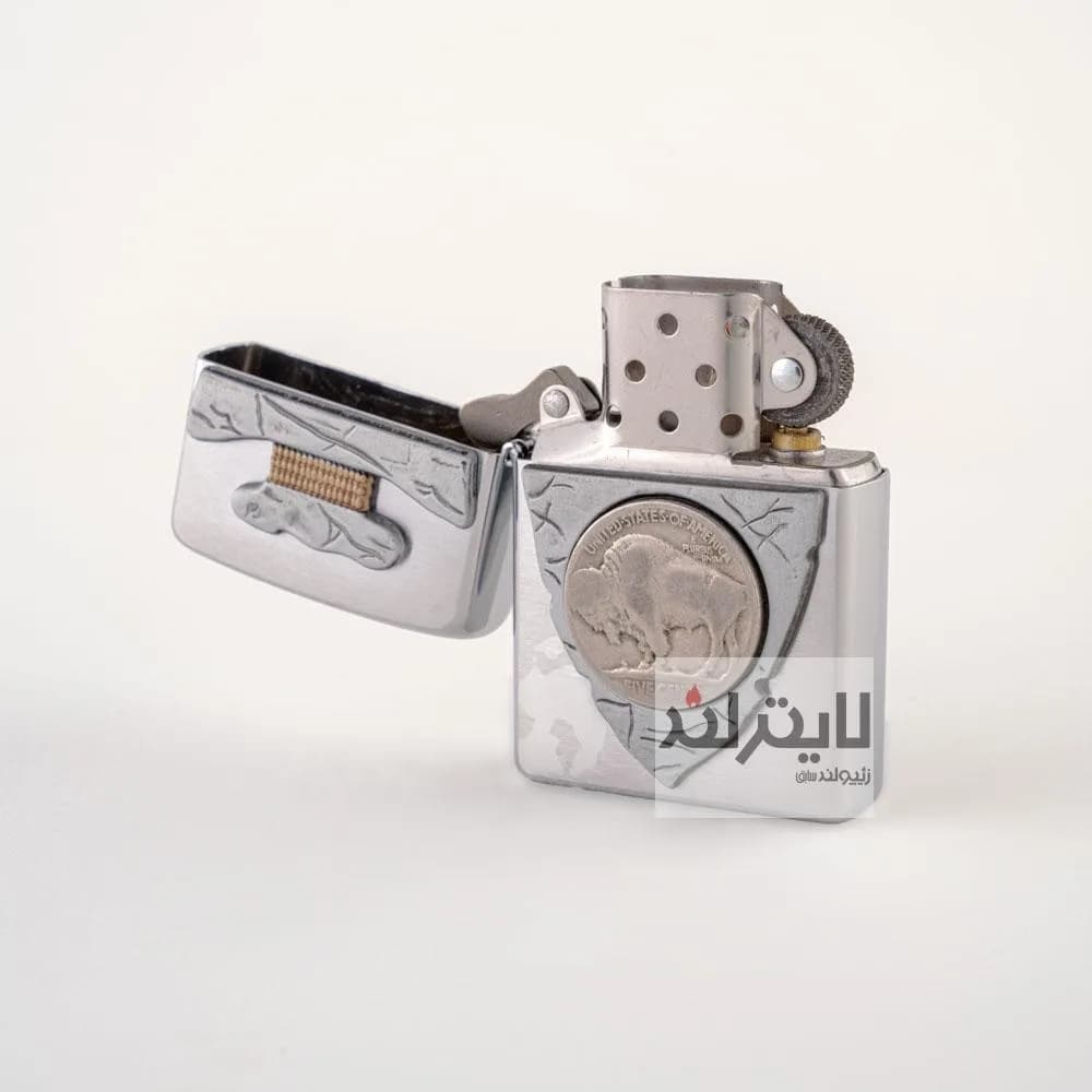 فندک زیپو مدل Piercing Buffalo Ni کد 20516 — تصویر ۳