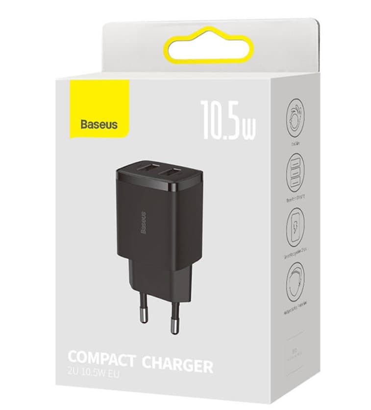 کلگی شارژر BASEUS 2U 10.5W BA-CCXJ010201-P0A1 — تصویر ۴