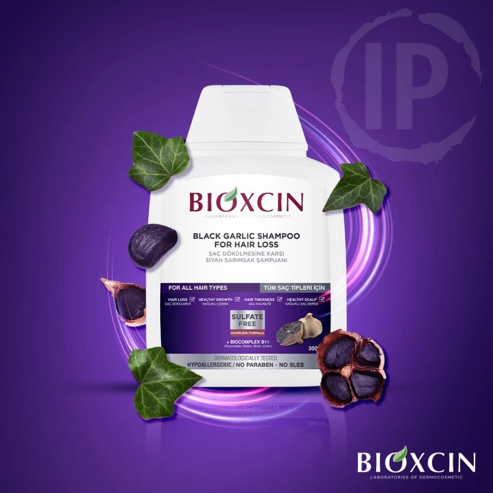 شامپو سیر سیاه بیوکسین Bioxcin ضدریزش مو 300 میل — تصویر ۳