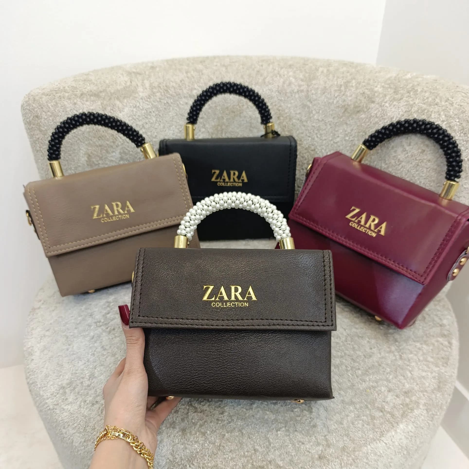 کیف زارا دسته مرواریدی(247) — تصویر ۲