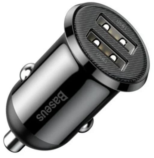 شارژر فندکی مدل Baseus 24W U2 CCALLP-01 GRAIN PRO — تصویر ۳
