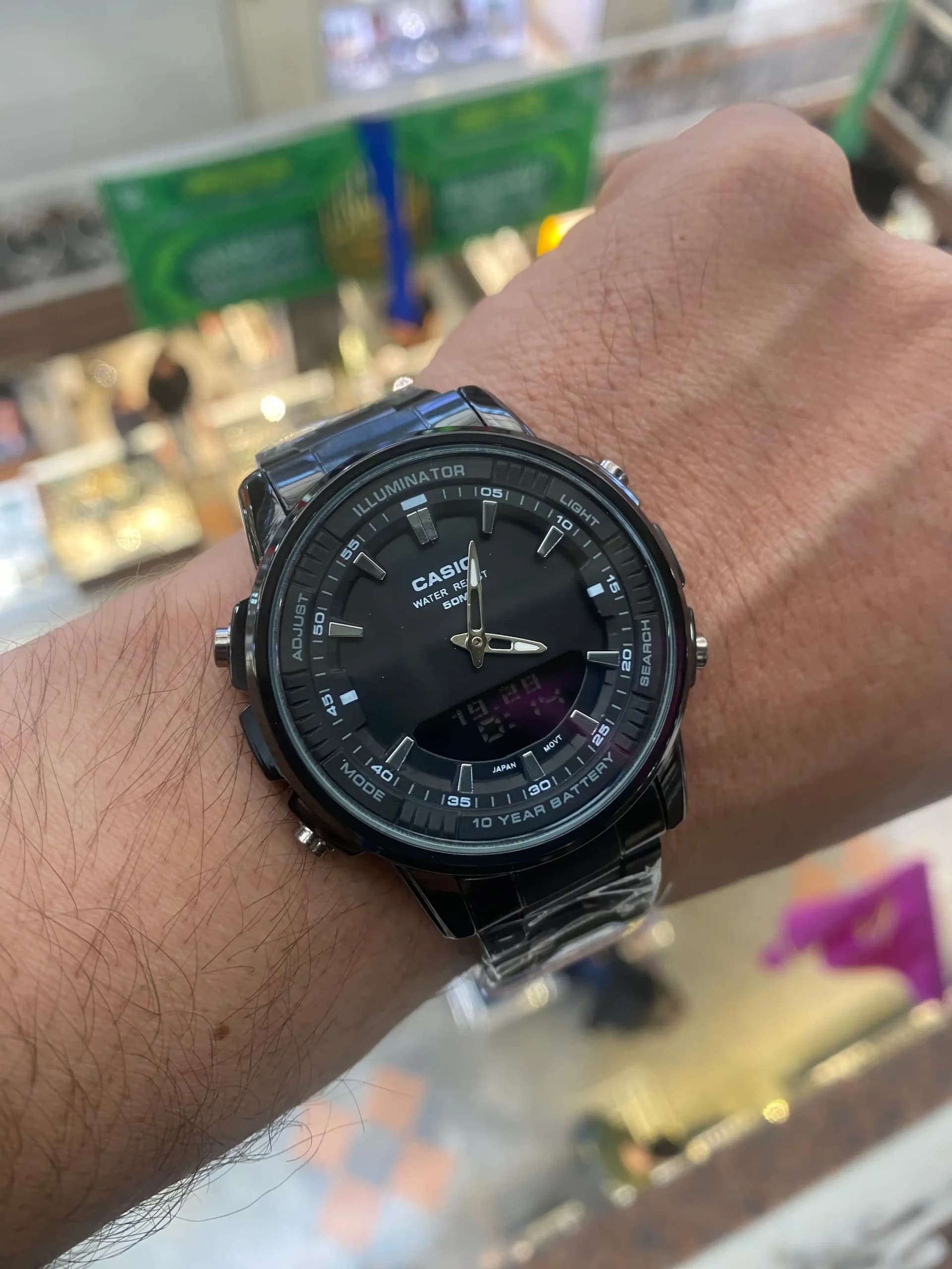 ساعت مچی کاسیو Casio AMW-880D مشکی — تصویر ۴