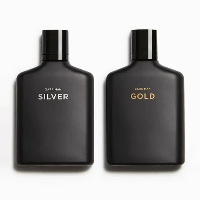 پک عطر ادکلن مردانه زارا من گلد و من سیلور — تصویر ۲
