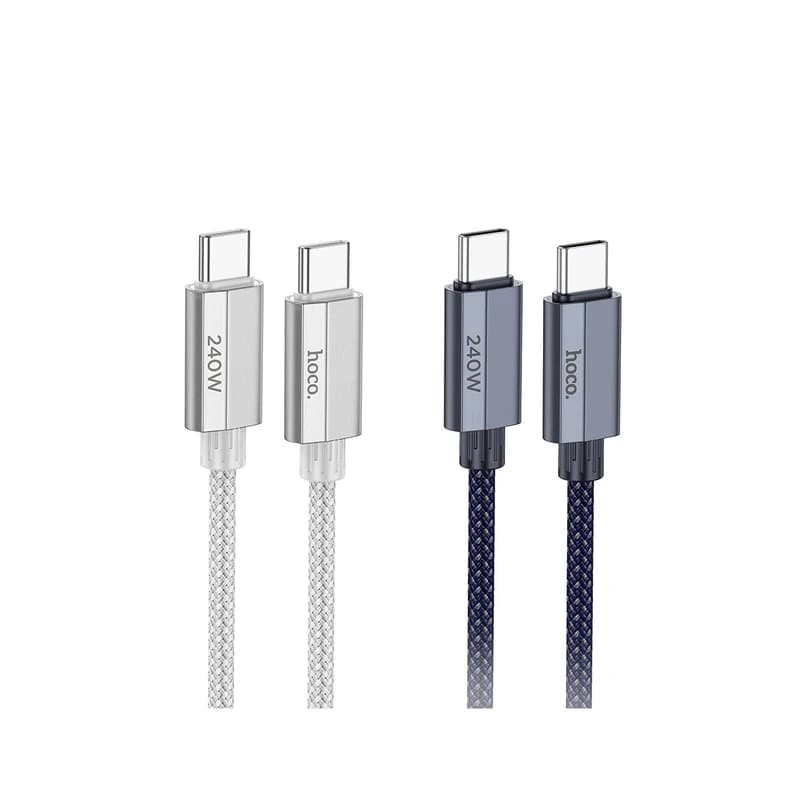 کابل تایپ سی به تایپ سی (Type-C to Type-C) هوکو (hoco) طول 1.8 متر مدل U134 240W — تصویر ۱۰