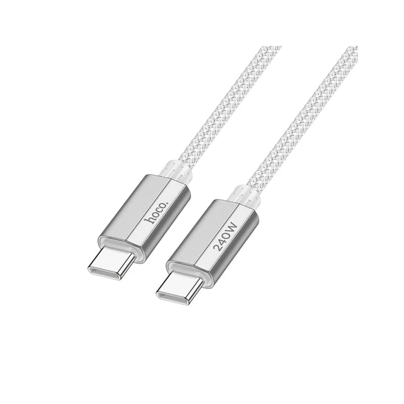 کابل تایپ سی به تایپ سی (Type-C to Type-C) هوکو (hoco) طول 1.8 متر مدل U134 240W — تصویر ۶