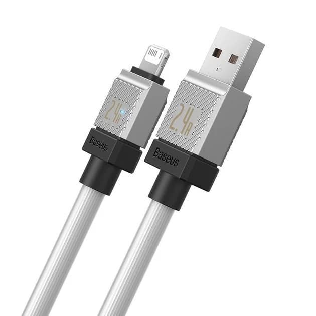 کابل شارژ سریع آیفون بیسوس CoolPlay USB-A به Lightning جریان 2.4 آمپر طول 2 متر