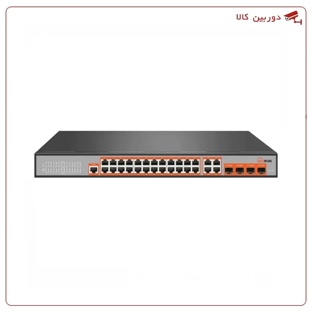 سوییچ شبکه مدیریتی 24 پورت POE مکسرون مدل MSW-5424GCP-400I — تصویر ۵