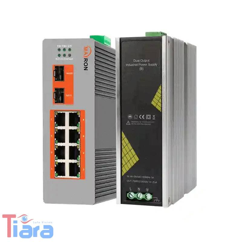 سوییچ شبکه صنعتی/ مدیریتی 8 پورت POE مکسرون مدل MSW-5208GPI-240I — تصویر ۵